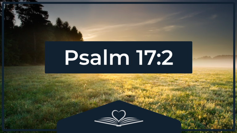 Psalm 17:2 NRSV